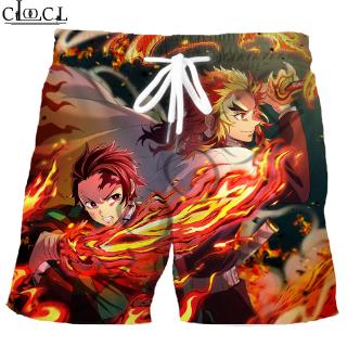 CLOOCL Fashion Kimetsu No Yaiba 3D Printed Mens Sports Shorts