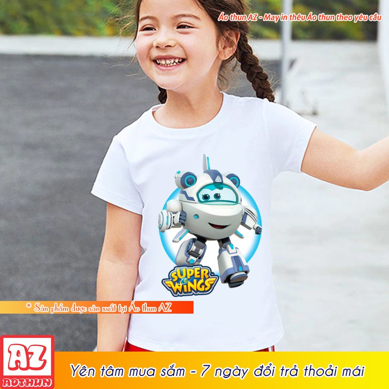 Áo thun hoạt hình Đội bay siêu đẳng Super Wings Astra - Áo phông bé trai bé gái M2673