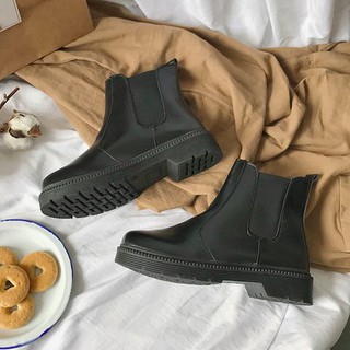 [ORDER] Giày bốt cao cổ đế bằng chất da
