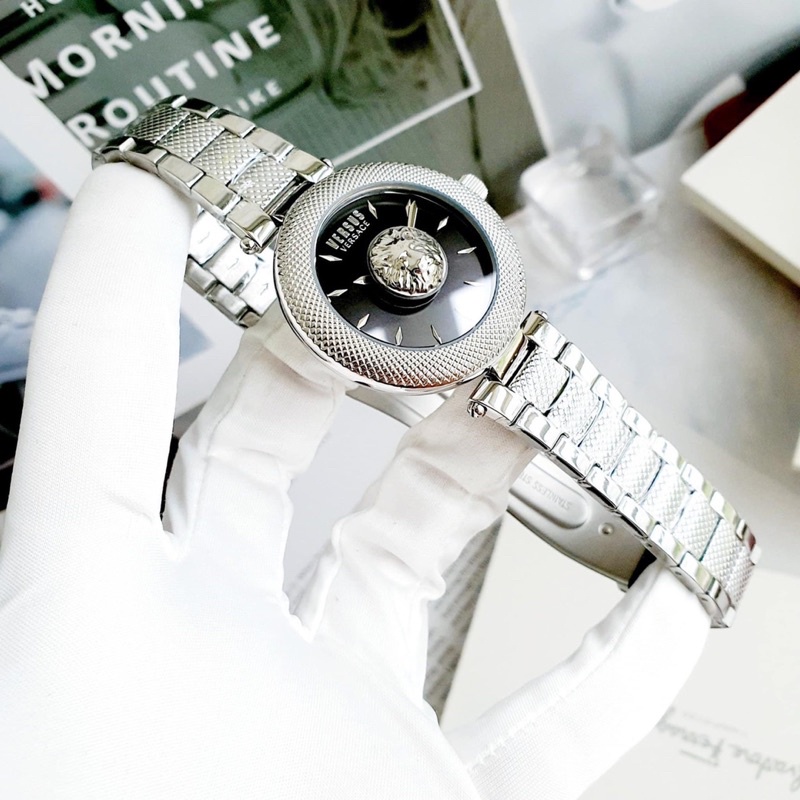 Đồng hồ nữ Versus dây thép không gỉ, kích thước 39mm