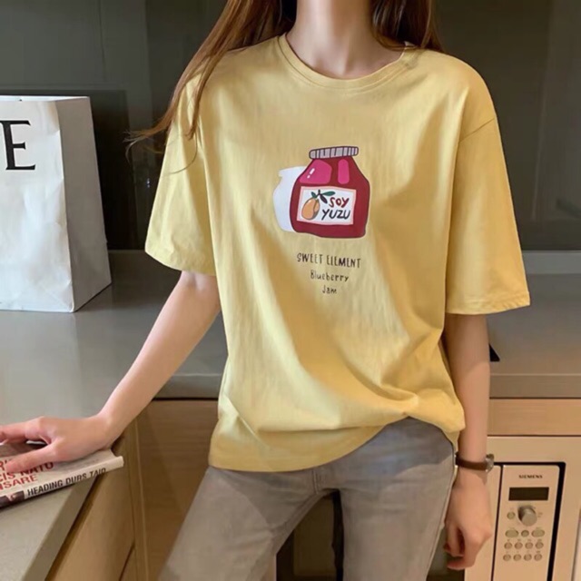 Áo thun tay lỡ form rộng họa tiết SOY YUYU - Unisex nam nữ đều mặc được