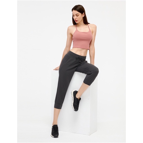 Quần Thể Thao Lululemon Ready To Rulu Jogger Crop - Quần tập Gym - Yoga Vải Lulu Cao Cấp Co Dãn Thoải Mái
