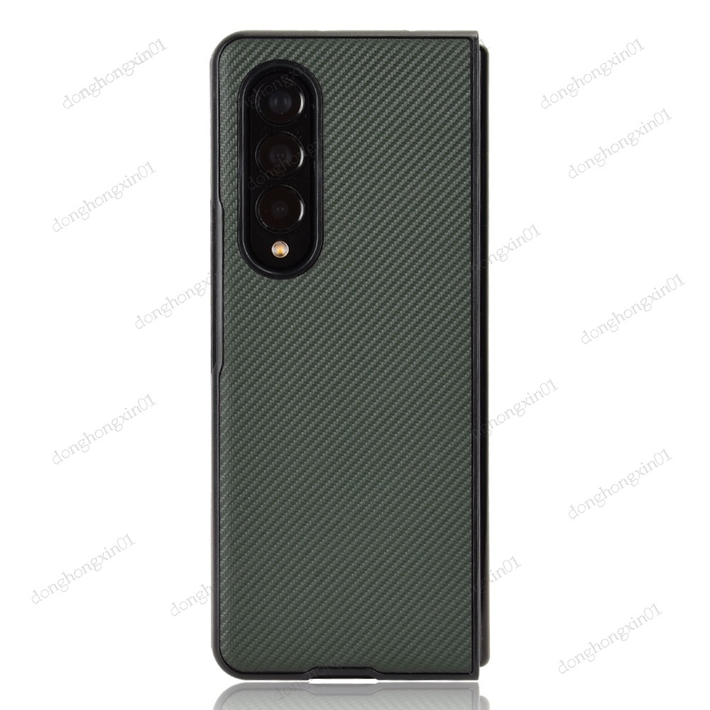 Bao Da Điện Thoại PU + PC + Sợi Carbon Cho Samsung Galaxy Z Fold4 5G Galaxy Z Fold 4 3 2