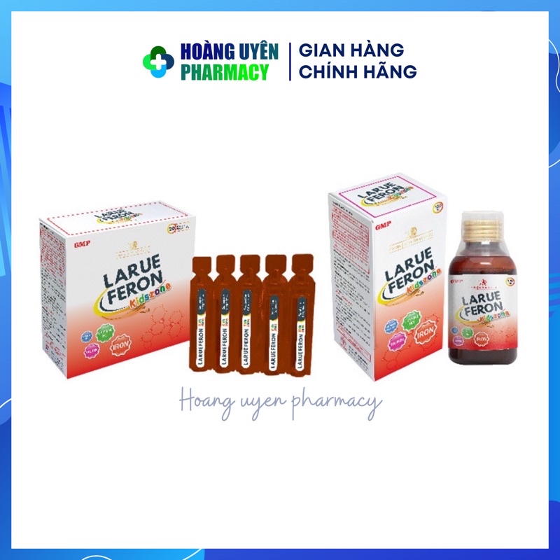 Siro bổ sung sắt Larue Feron - Chai 120ml và hộp 20 ống