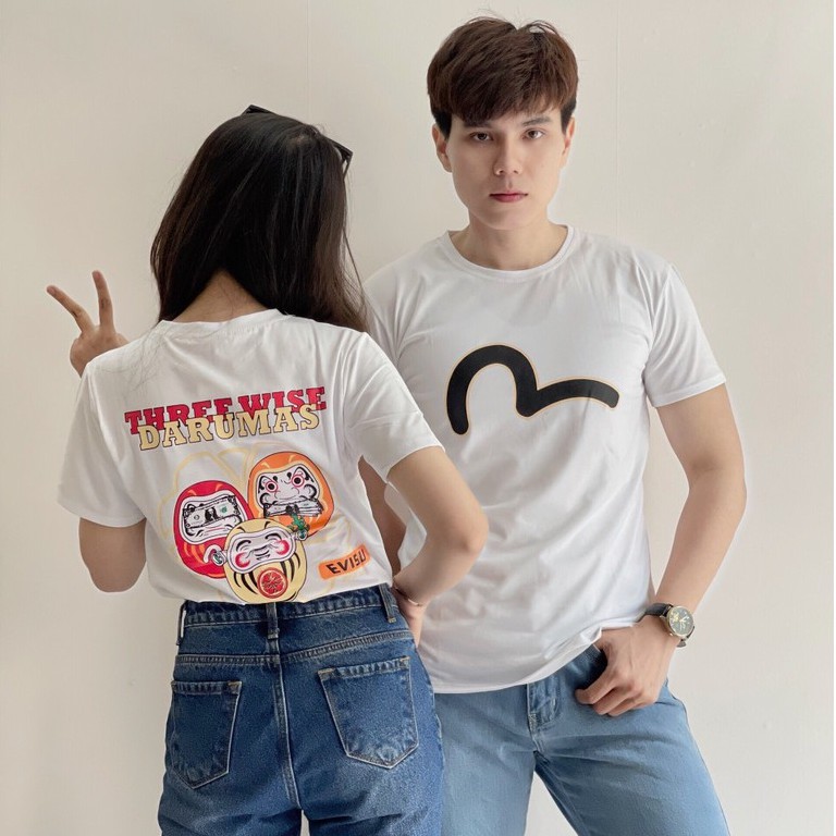 Áo phông Nam Nữ 🔅FULL SIZE🔅 Áo T shirt cổ tròn Three wise Darumas chất vải mềm mịn, thoáng mát, thấm hút mồ hôi tốt | BigBuy360 - bigbuy360.vn