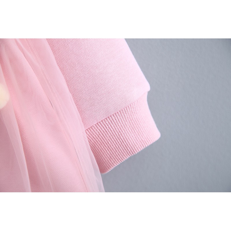 [Hàng cực đẹp] Váy công chúa ren bồng trang trí quả bông cực xinh cho bé gái