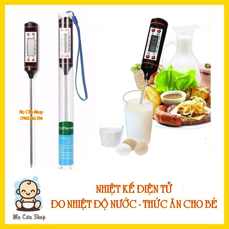 Nhiệt kế điện tử - Đo nhiệt độ nước, nhiệt độ thức ăn cho bé