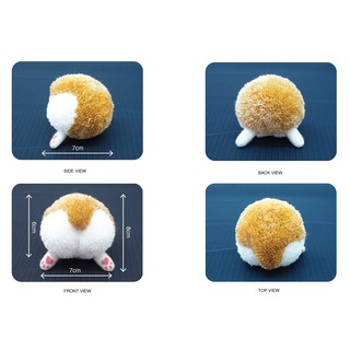 Pompom mông Corgi - Chó Corgi - Móc Khóa Handmade