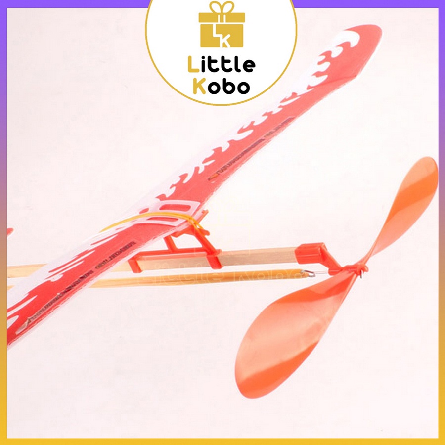 Máy Bay Dây Thun Cỡ Lớn Đồ Chơi Ngoài Trời Máy Bay Xốp Ném Tay