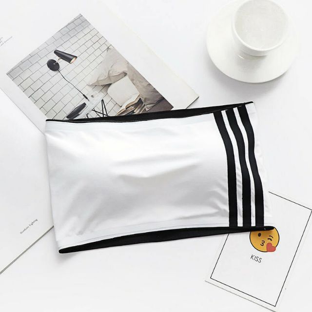 Bra Đúc Su Quây Không Dây Phối Kẻ mã 8007