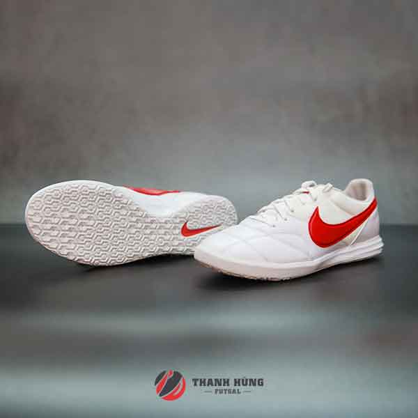 GIÀY ĐÁ BÓNG CHÍNH HÃNG NIKE TIEMPO PREMIER II SALA – AV3153-160- TRẮNG/ĐỎ