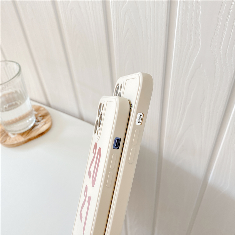 Ốp lưng silicon mềm thiết kế lịch 2021 độc đáo cho iPhone 12 11 Pro Max X Xs Max Xr 8 7 Plus 12 Mini | BigBuy360 - bigbuy360.vn