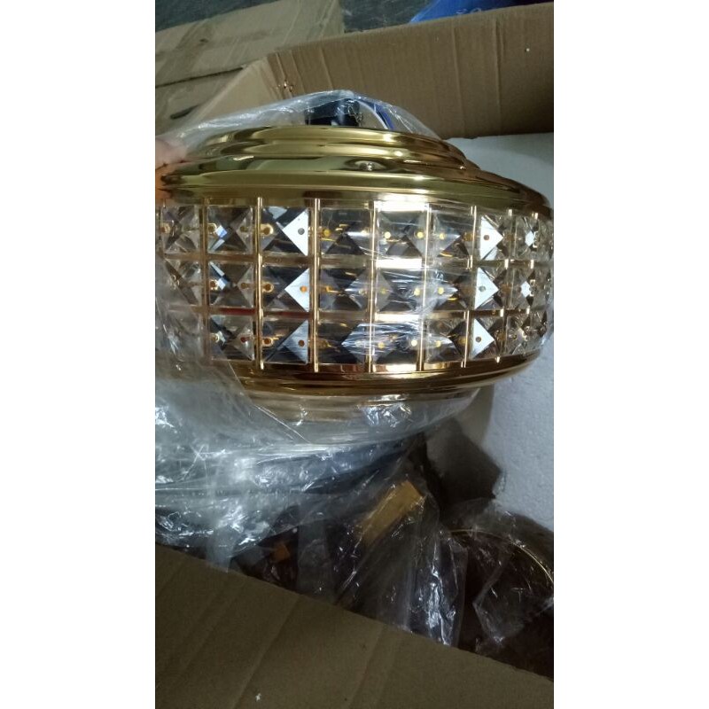 Quạt Trần Đèn Nhập Khẩu 5 Cánh Thép Mạ 18k/24k, Quạt Trần Điều Khiển Từ Xa