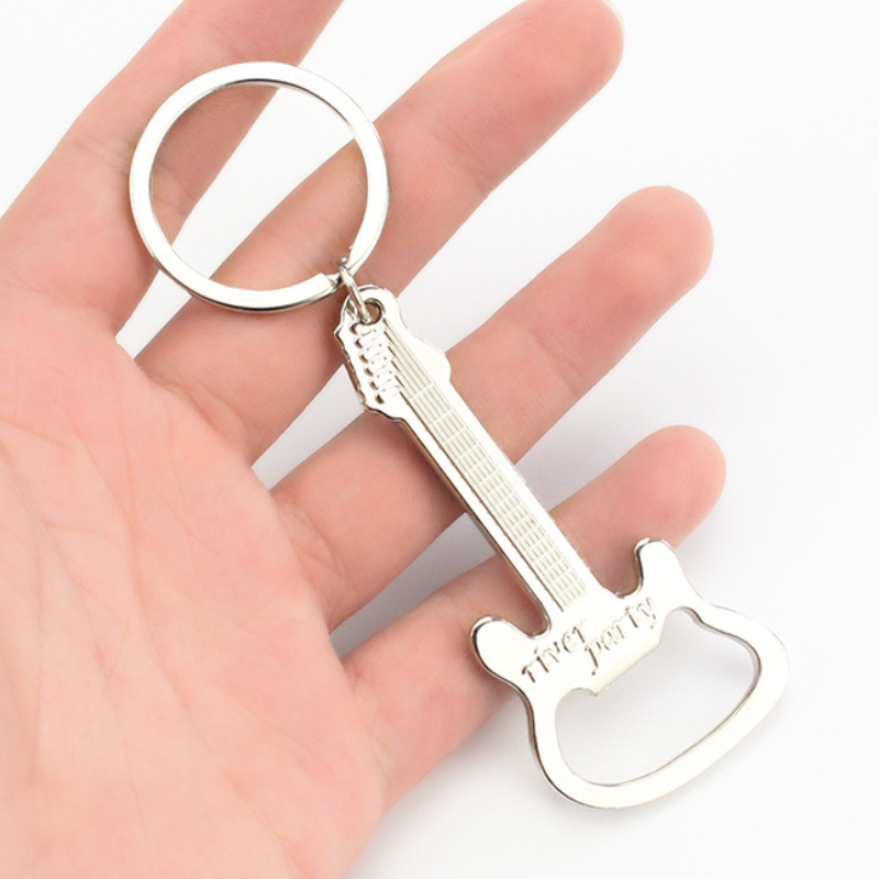 Móc Khoá Kiêm Đồ Khui Nắp Chai Hình Cây Đàn Guitar