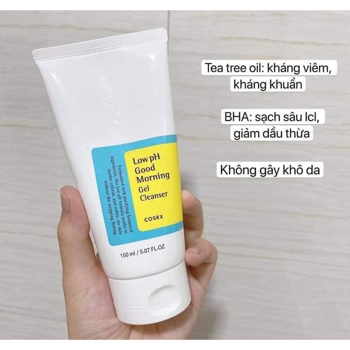 Sữa Rửa Mặt Cosrx Low pH Good Morning Gel Cleanser 150ml | BigBuy360 - bigbuy360.vn