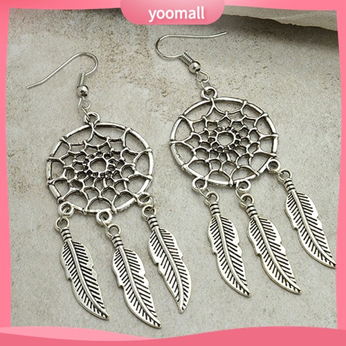 Yomall♡ Bông Tai Hình Lưới Giấc Mơ Thời Trang Boho Cho Nữ