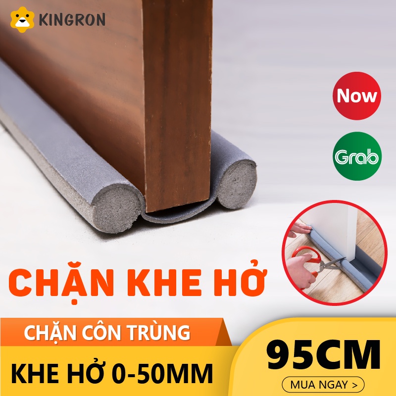 Nẹp chặn cửa chắn khe hở chống bụi⭐ Thanh chắn cửa chống ồn, chống côn trùng, chống thoát hơi gió điều hòa KINGRON