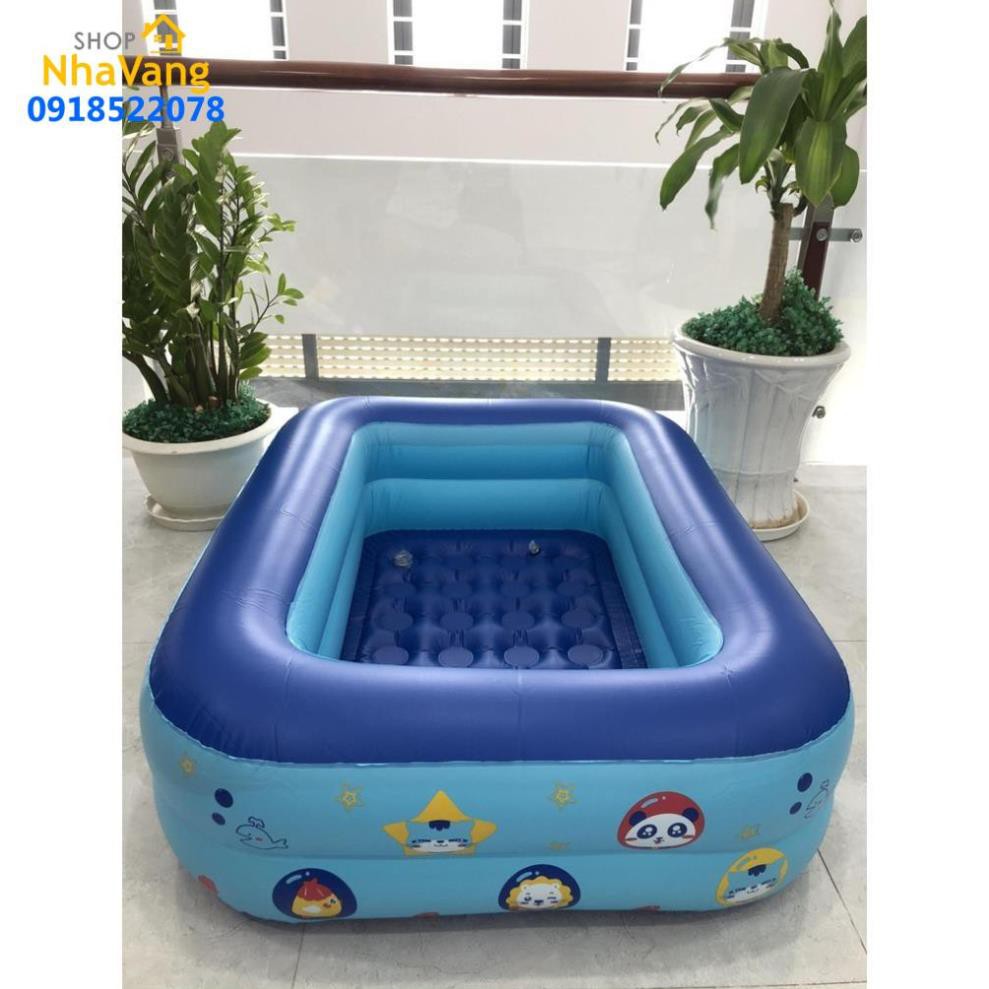 HCM Bể phao bơi 2 tầng 1m2-Hồ bơi trẻ em mini 1m2 - Phao bơi 2 tầng cho bé