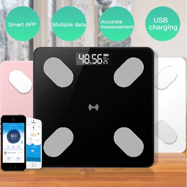 Cân Điện Tử Cân Sức Khỏe Kết Nối Bluetooth Phân tích số đo cơ thể Kiểm Soát Ăn Uống, Hoạt Động Thể Thao