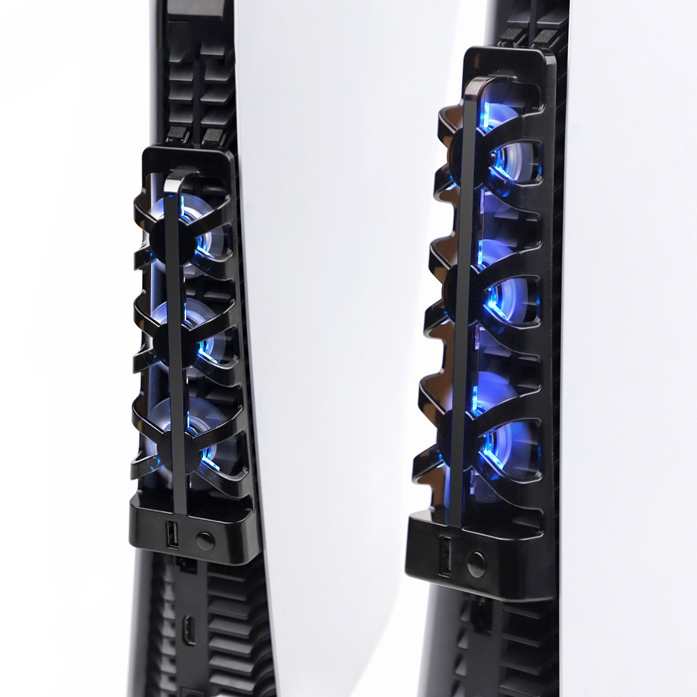 Giá Đỡ Đứng USB Với 3 Quạt Làm Mát Bộ Làm Mát Cho Playstation 5 Cho Máy Chơi Game PS5 Bộ Tản Nhiệt Máy Chủ Phụ Kiện Trò Chơi Tản Nhiệt Tương Lai