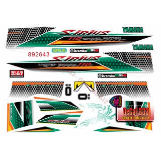 Tem Rời SIRIUS lục giác tổ ong - XANH LỤC ĐEN trắng 892643 (Tem Chế 3 Lớp Chống Phai Màu)