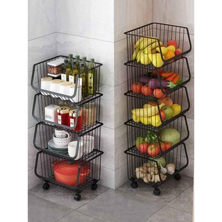 Giỏ đựng đồ - Giỏ đựng hoa quả, đựng gia vị, đựng quần áo, đựng cốc, đưng đồ chơi KN 499 (3 tầng)