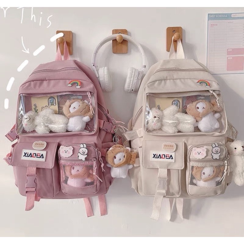 Balo Nữ Nam Thời Trang Phong Cách Ulzzang Hàn Quốc, Balo unisex đi học Basic BL2