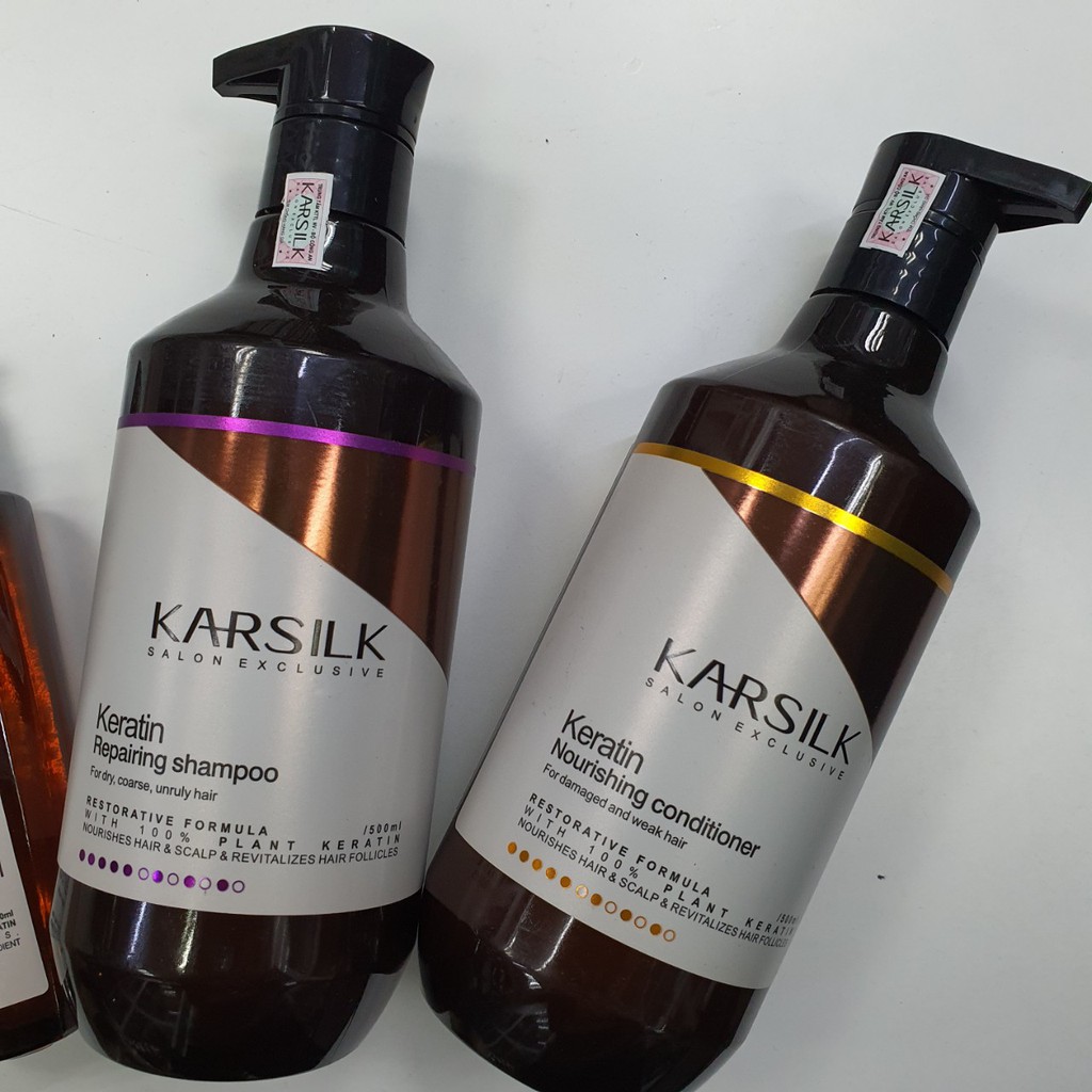 Dầu Gội Xả Siêu Mềm Mượt Karsilk keratin Nourishing 500ml*2/ 800ml *2 LTO Smart Home