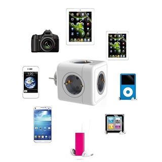 Powercube Power Strip Socket EU Plug Power Strip USB Multi Smart Plug Socket