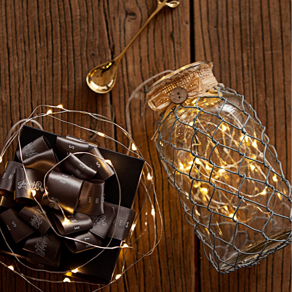 Dây đèn LED bằng đồng chống nước trang trí Giáng Sinh