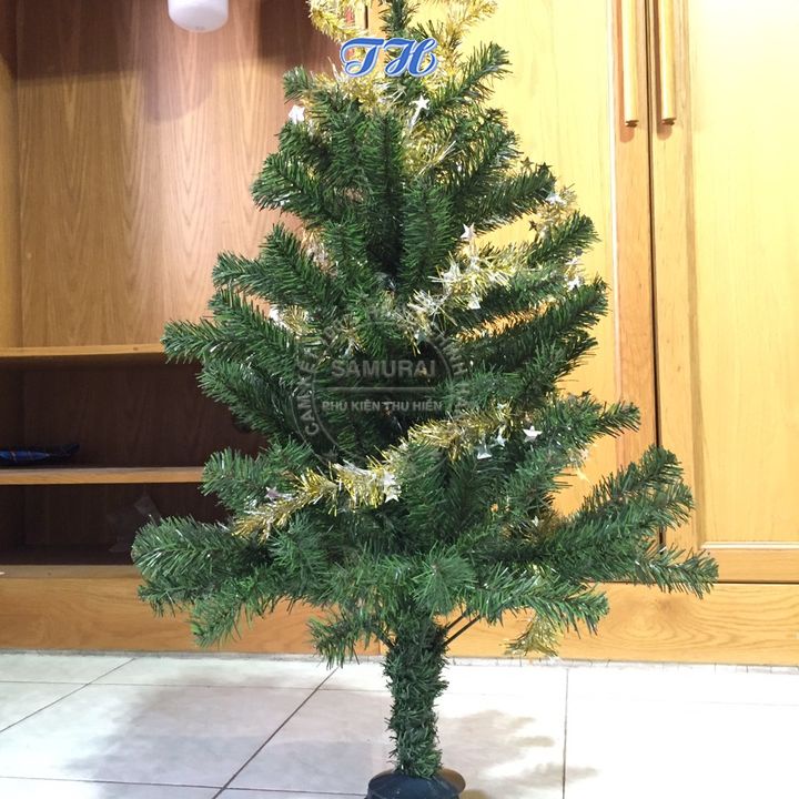 Cây thông noel mini để bàn 90cm trang trí giáng sinh tặng kèm dây kim tuyến, ngôi sao đỉnh hàng việt nam chất lượng cao