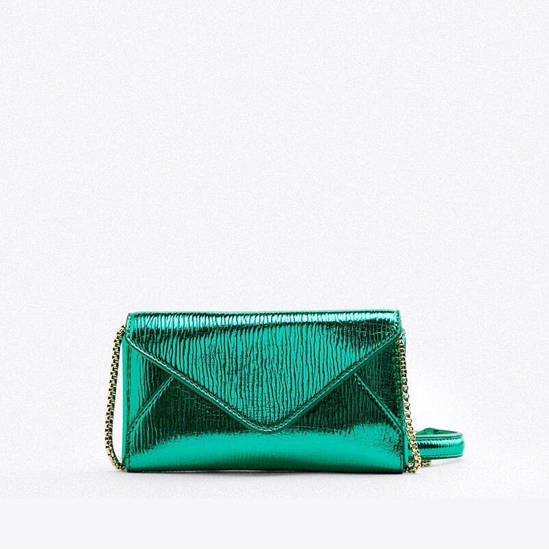 Túi Đeo Chéo Zara Mini Phối Dây Xích Thời Trang Sang Trọng Cho Nữ Ví