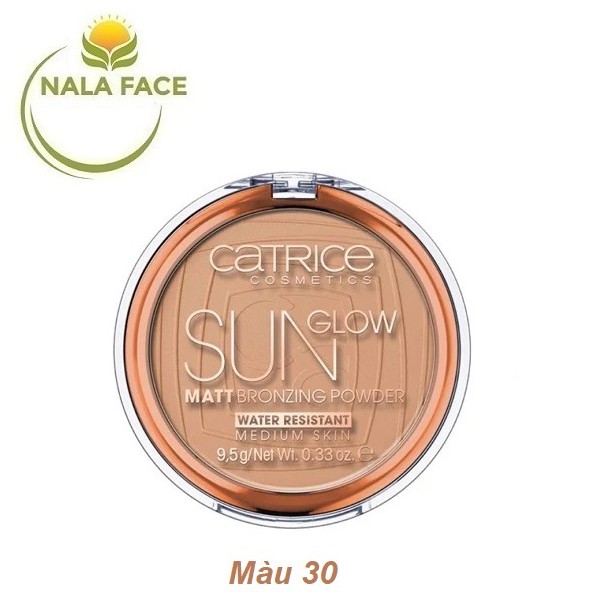 Phấn tạo khối CATRICE Sun Glow Matt Bronzing Powder Màu 30 - Medium Bronze