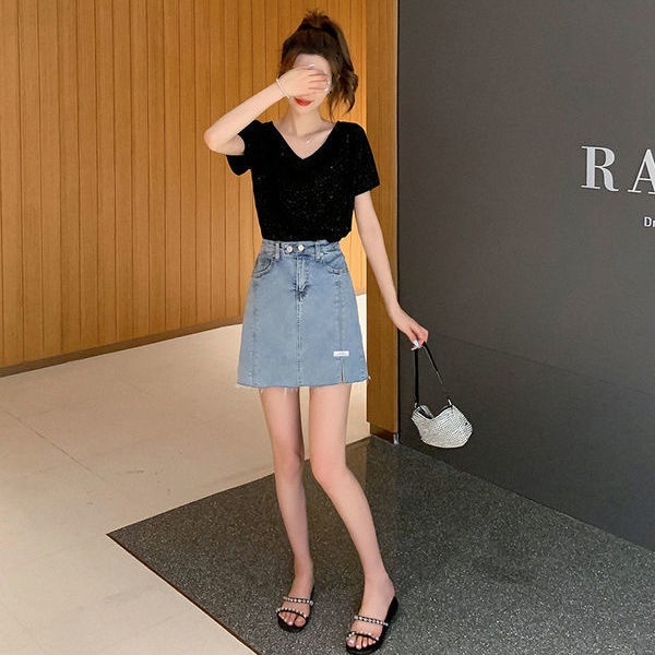 S18246 Áo thun ngắn tay nữ hè hàng nhập