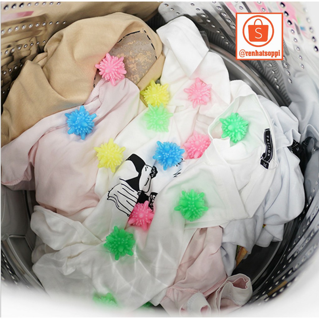 Bóng giặt cầu gai là phẳng quần áo, làm sạch vết bẩn, diệt vi khuẩn và an toàn cho da