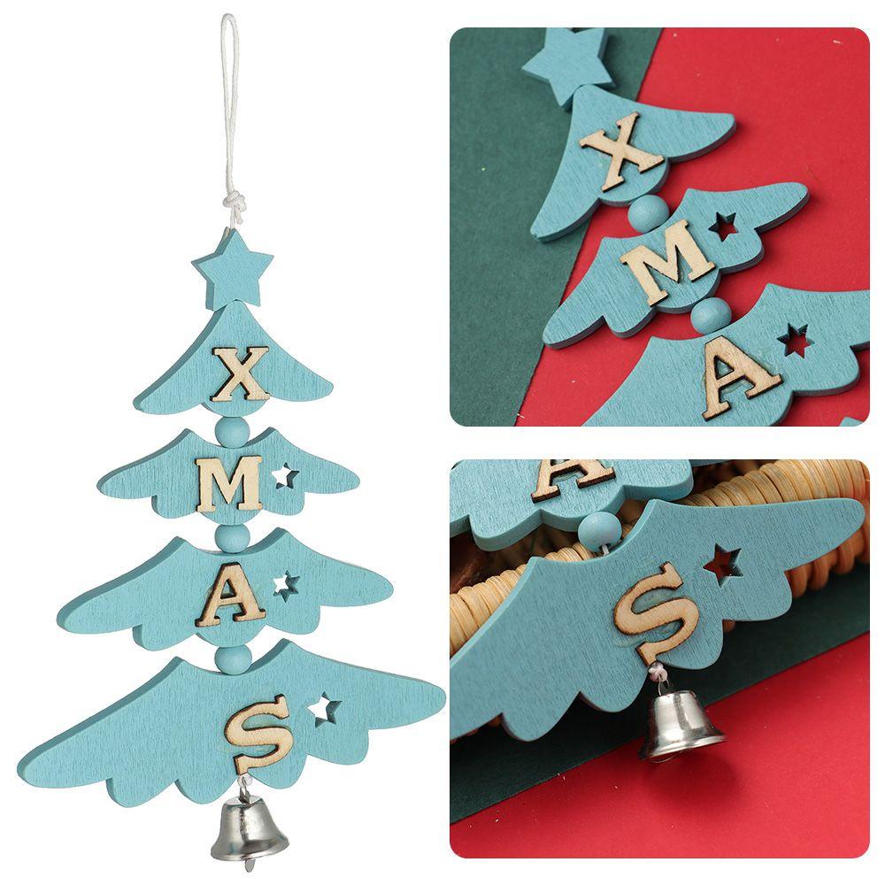 Phụ Kiện Treo Trang Trí Cây Thông Giáng Sinh Năm Mới Bằng Gỗ