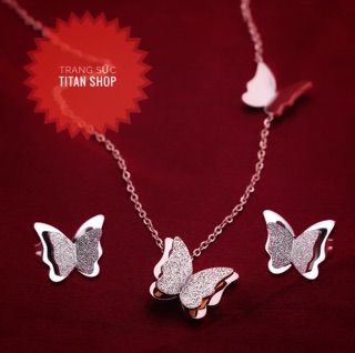 Set bộ titan 2 món bướm cát SB09