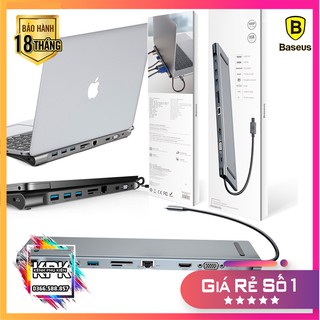 Bộ Hub chuyển đa năng 11 in 1 Baseus Enjoyment Type C dành cho Smartphone/ Laptop/ Macbook