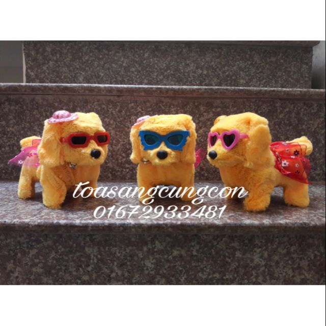 FREESHIP ĐƠN 99K_Chó bông chạy pin