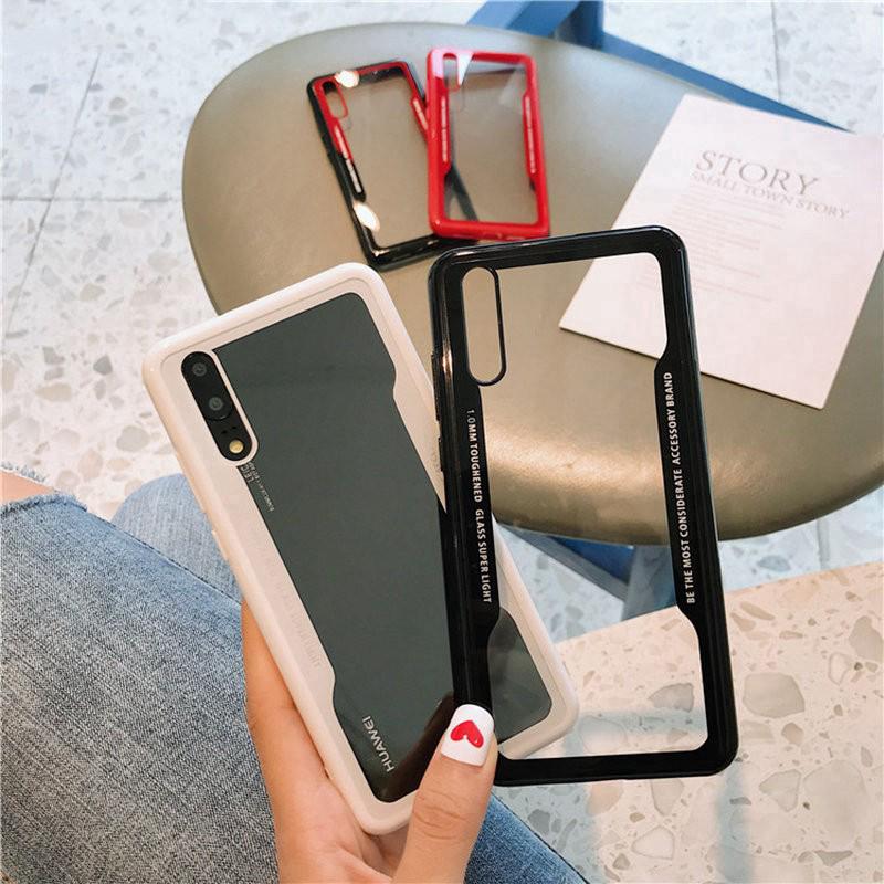 Ốp điện thoại trong suốt chống sốc cho Huawei Honor V10 P20 Pro P30 Pro Nova 3i 2i
