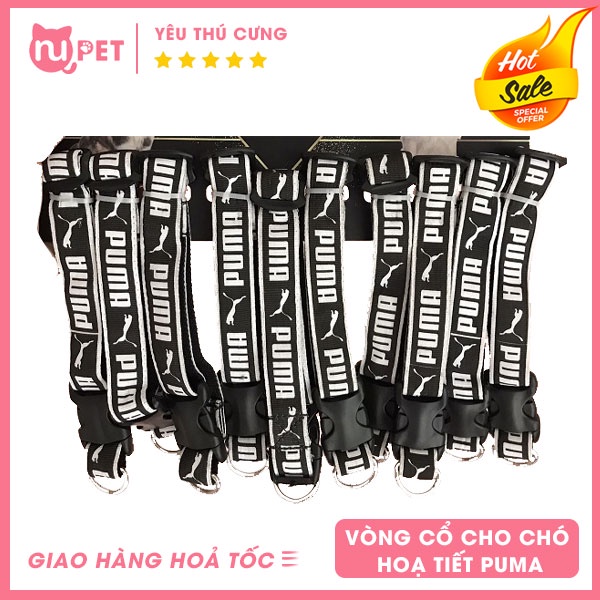 Vòng cổ Nupet cho chó có khoá thương hiệu PUMA
