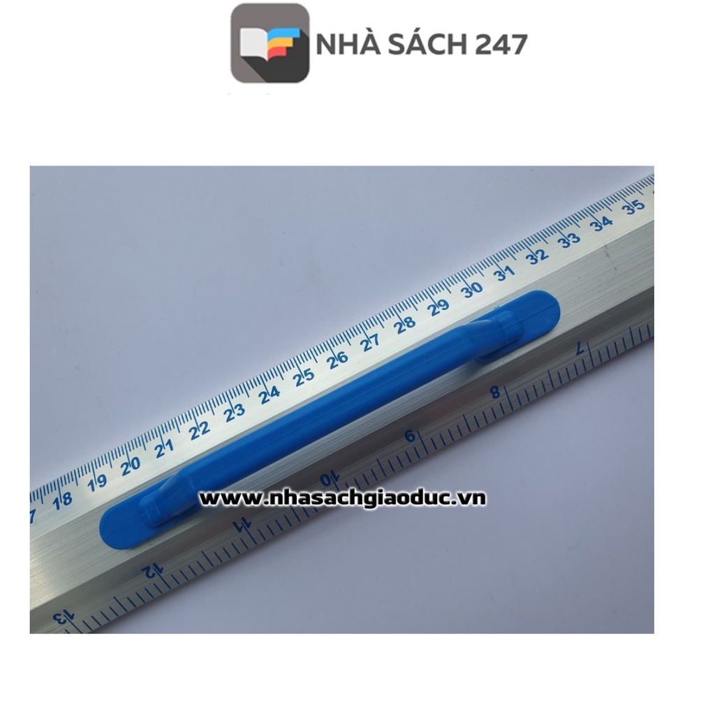 Thước nhôm 100cm Chất liệu chắc chắn Đơn vị đo rõ ràng Kích thước chuẩn vật dụng không thể thiếu dành cho giáo viên