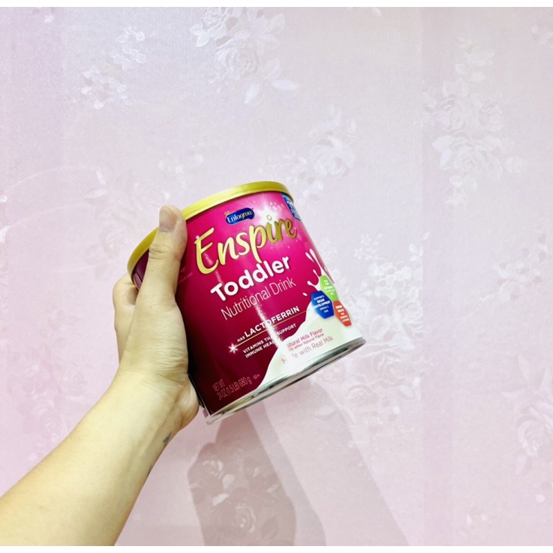 Sữa Enfagrow Enspire Toddler hồng 680gr Mỹ hỗ trợ bé phát triển toàn diện tăng cân tốt