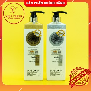 🔥FREESHIP🔥Cặp Dầu Gội Xả Collagen Vinge Plus | Giảm, Ngăn Rụng Tóc, Kích Mọc Tóc,Phục Hồi Tóc Hư Tổn | Hàng Chính Hãng