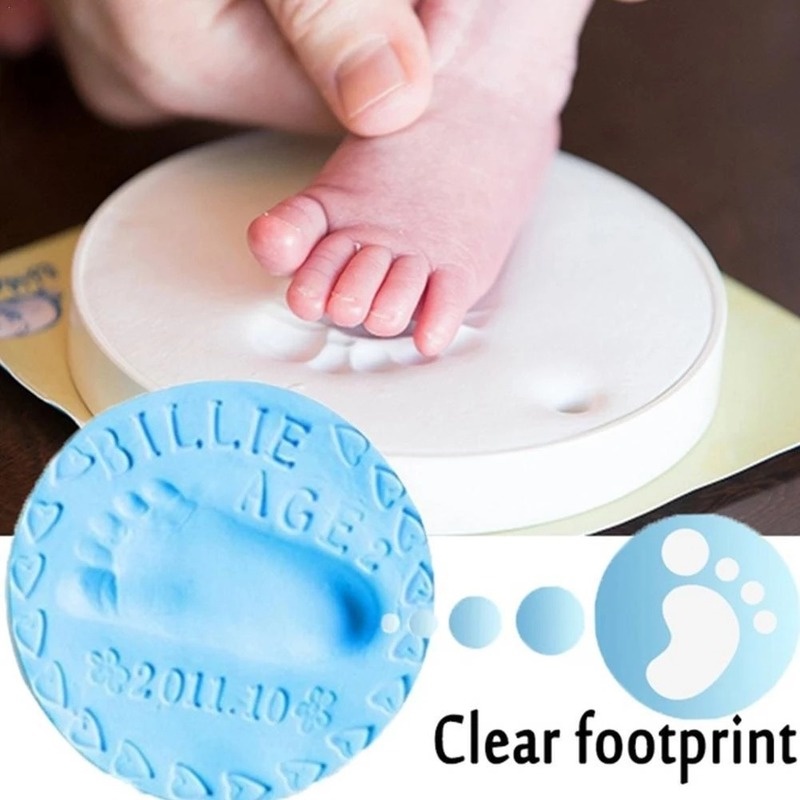 Túi Đất Sét Mềm 20g In Hình Bàn Tay Chân Nhiều Màu Không Độc Hại Cho Bé