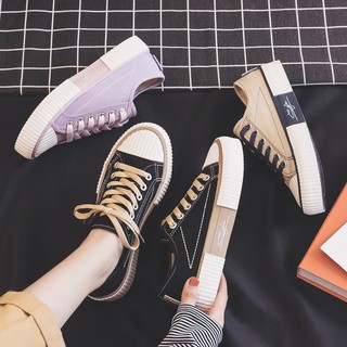 Giày thể thao bata nữ ulzzang cv cổ thấp chữ ký full box, giày học sinh đế bằng vải canvas
