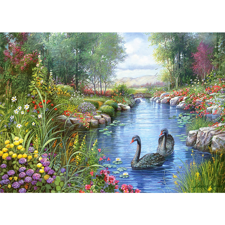 Xếp hình puzzle Bản sao Black Swans, Andres Orpinas 1500 mảnh CASTORLAND C-151042