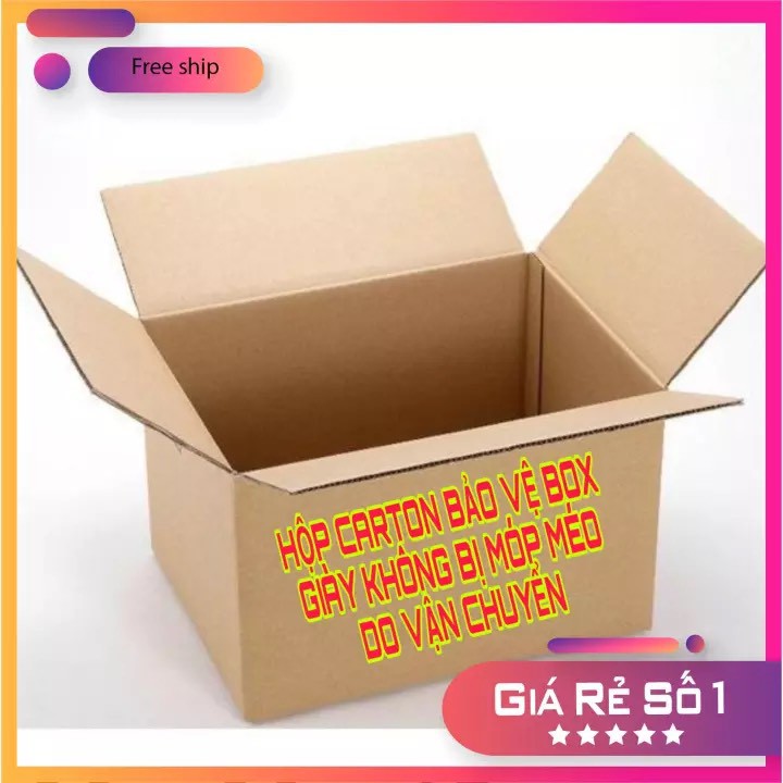 Bộ Box + Băng Niêm Phong Double Box cho giày [SALE] Hộp Carton Bảo Vệ Box Giày