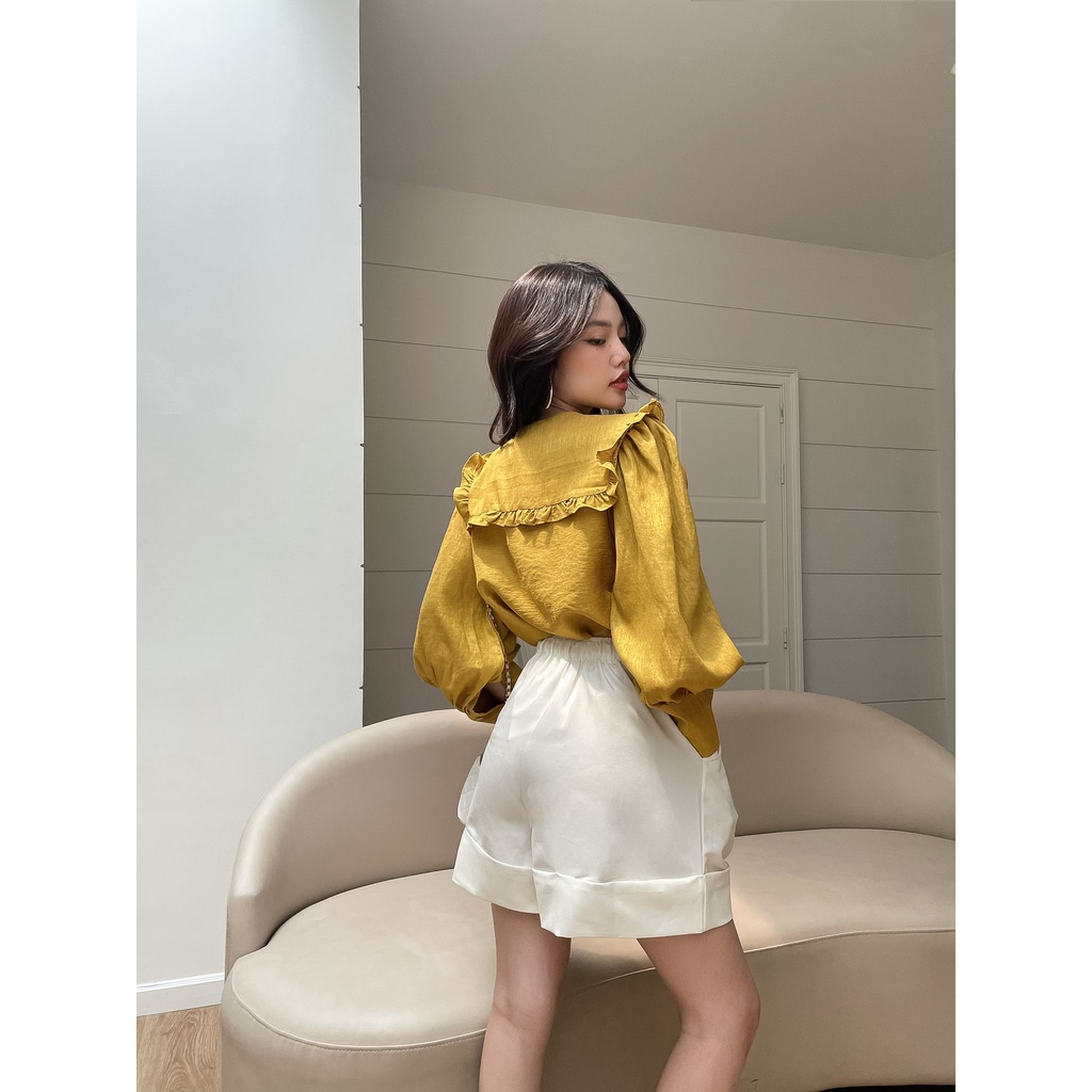 TUBYCATU | Áo sơ mi cổ bèo yellow