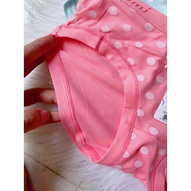 Combo 10 quần lót cotton chấm bi xinh form nhỏ